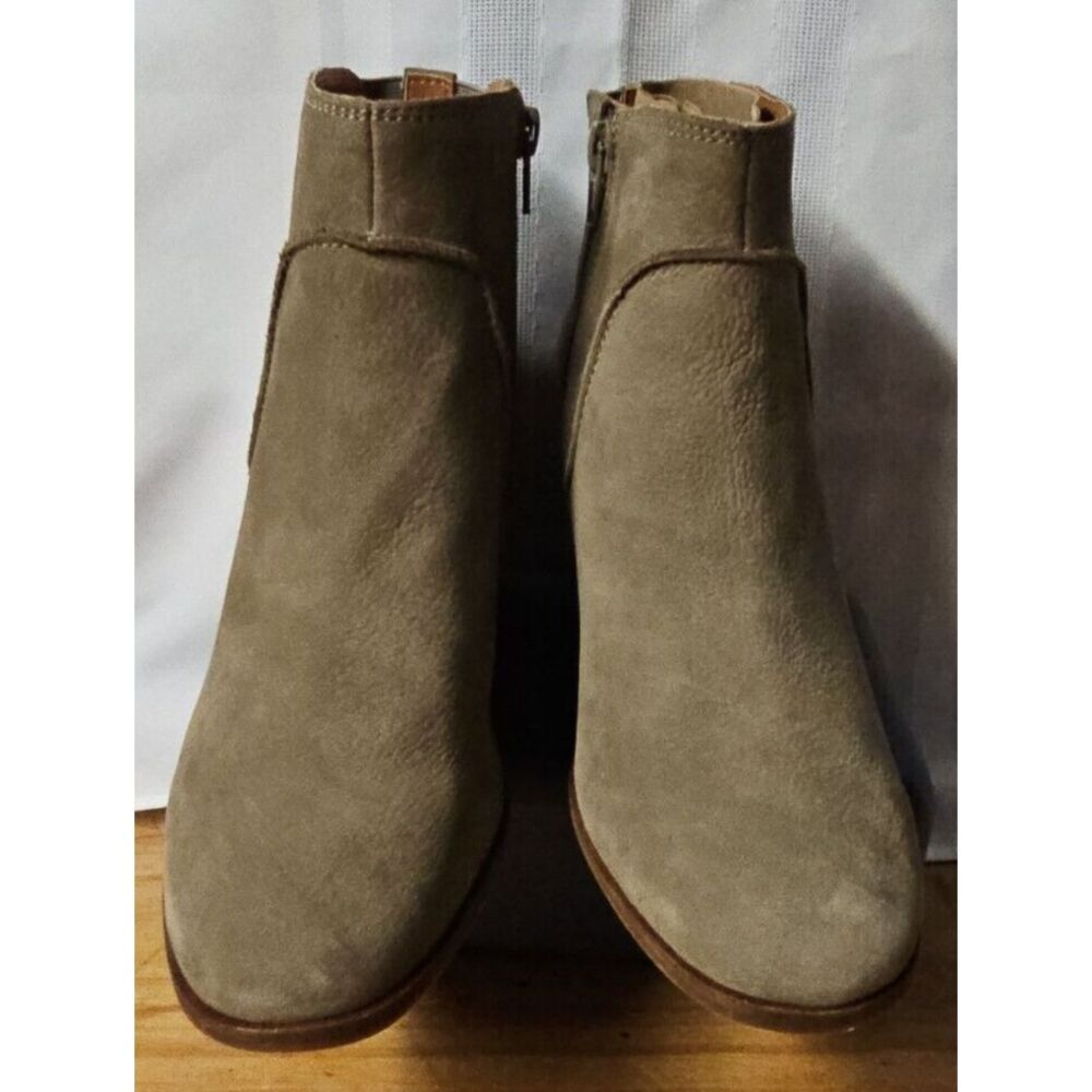 Lucky Brand Women's Zanta Bootie Ankle Boot, Fossilized, 8.5 brown